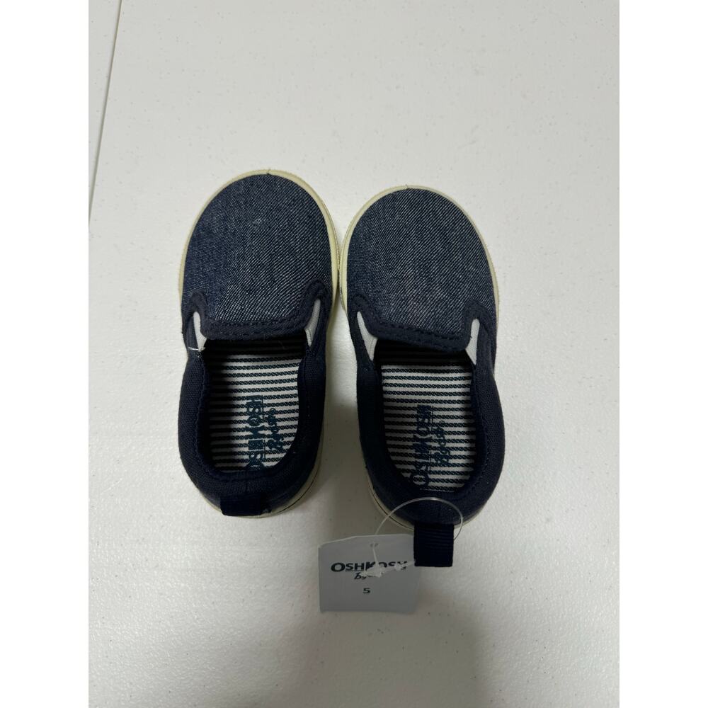 OshKosh B’gosh Toddler/baby Boys Canvas Slip-On Sneakers Blue Size 5 - Picture 9 of 10